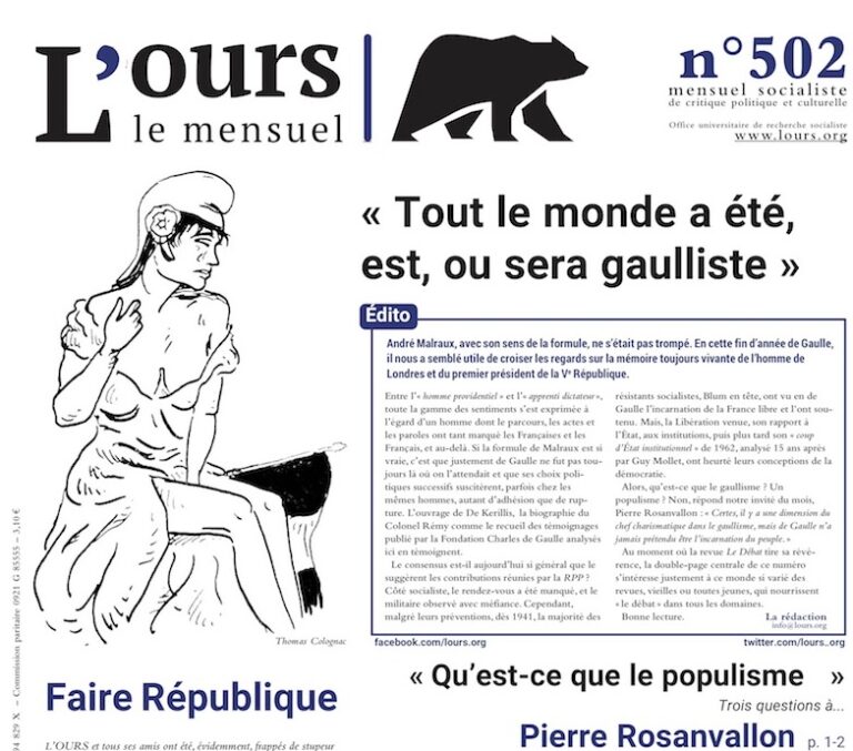 Sommaire de L’OURS 502 (novembre 2020)
