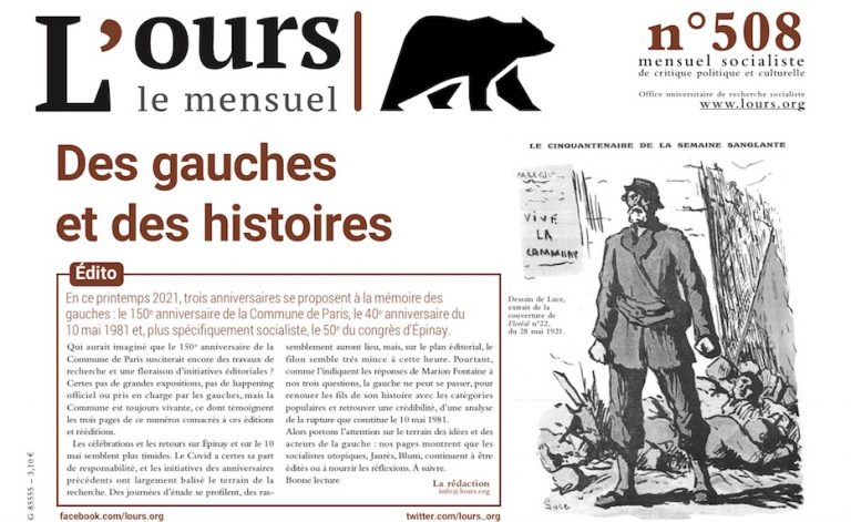 L’OURS 508, mai 2021, sommaire